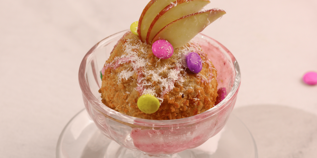 Fried Ice-cream at Behind Yellow Doors Diner Varanasi