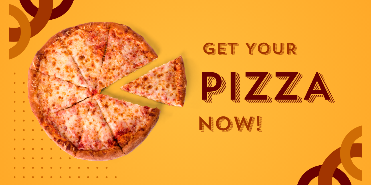 A freshly baked pizza displayed, encouraging viewers to place their order for a tasty meal now.
